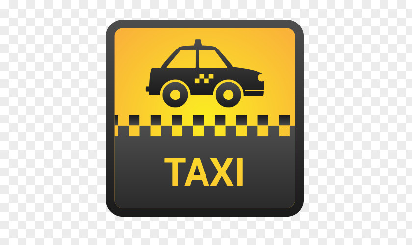 TAXI Yellow Taxi Vector Stock Illustration Icon PNG