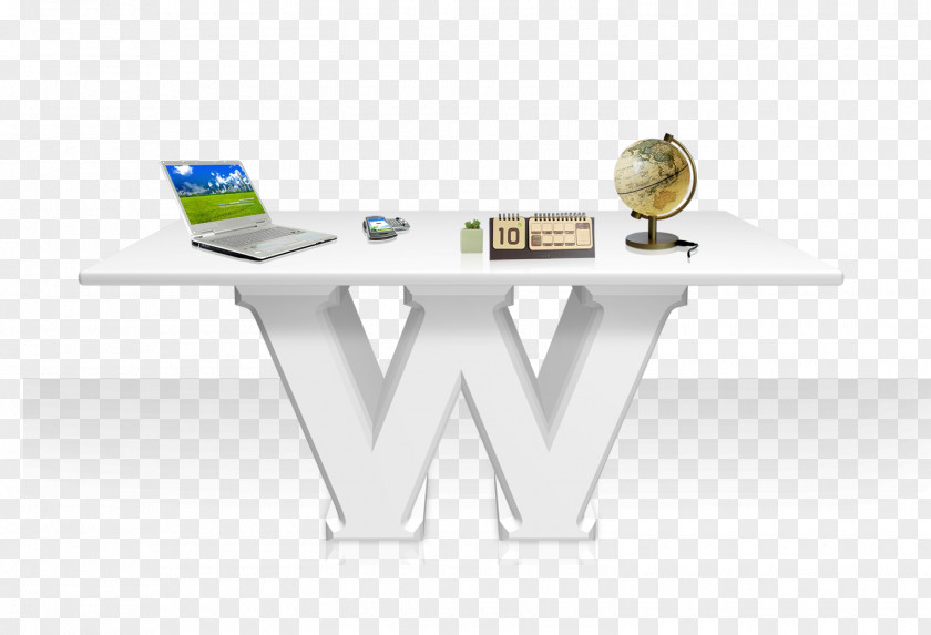 W-shaped Podium Download Desk PNG