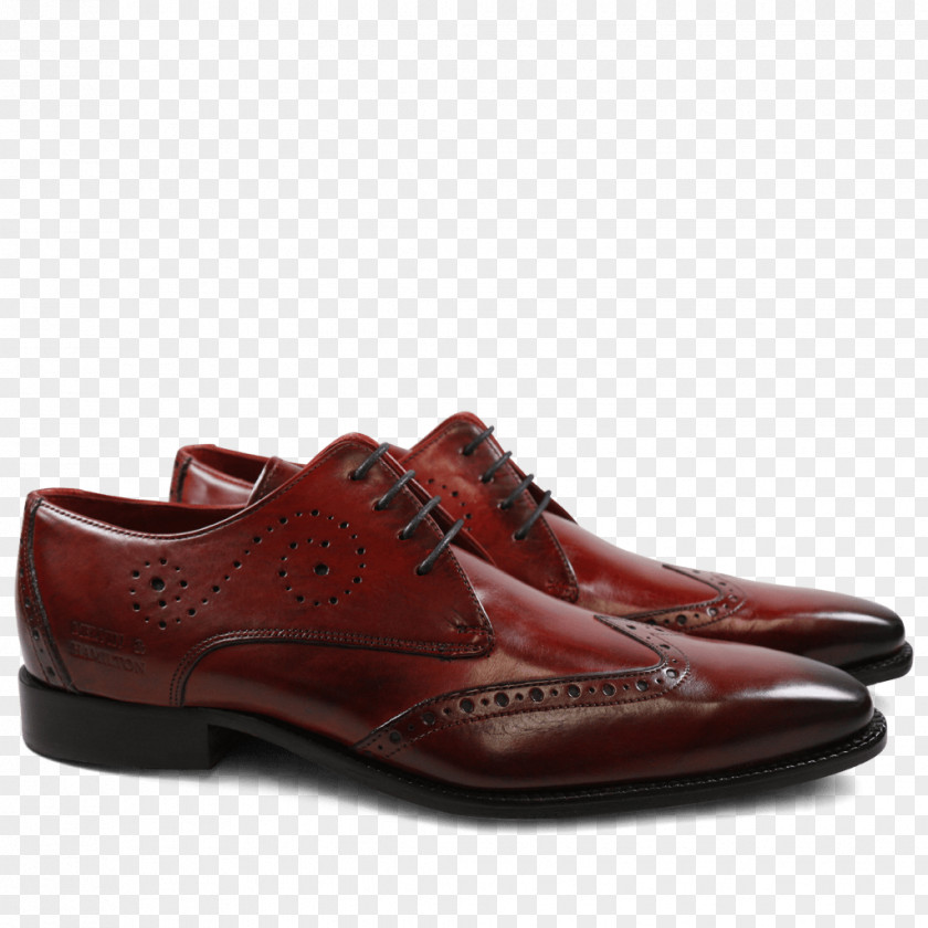 Red Shoe Leather Oxford Slip-on Derby PNG