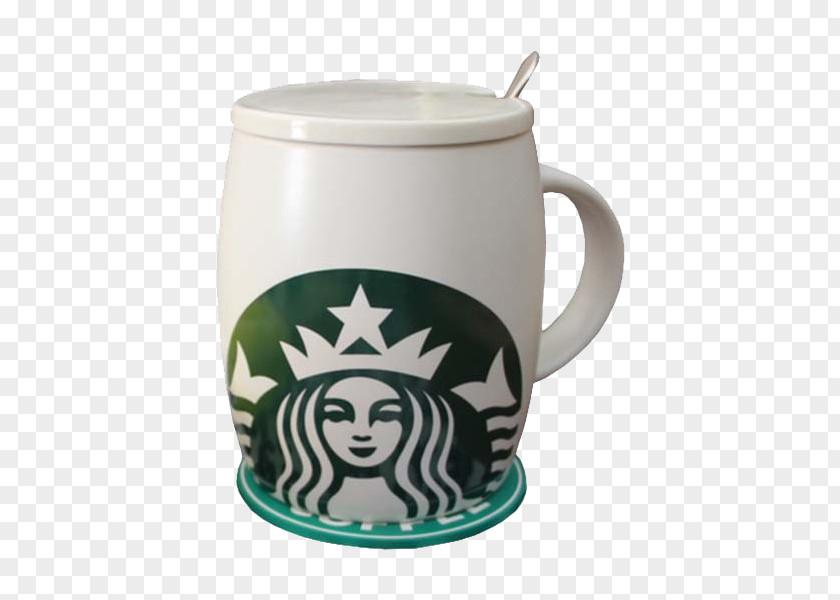 Starbucks With Coasters And Spoons Coffee Tea Cafe Breakfast PNG