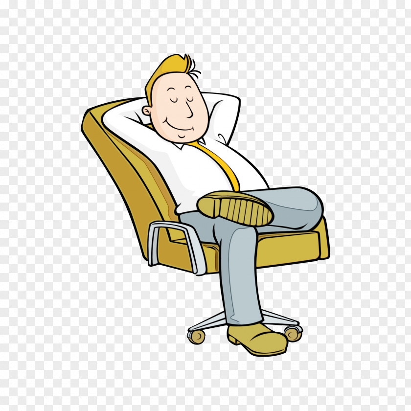 Furniture Chair Watercolor Cartoon PNG