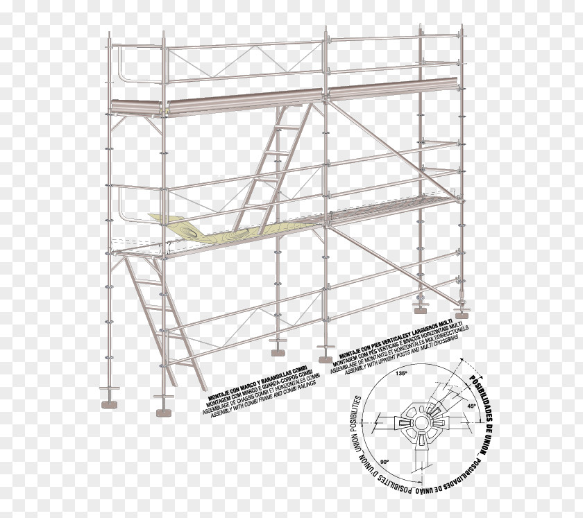 Mult Scaffolding Architectural Engineering Structure Formwork Facade PNG