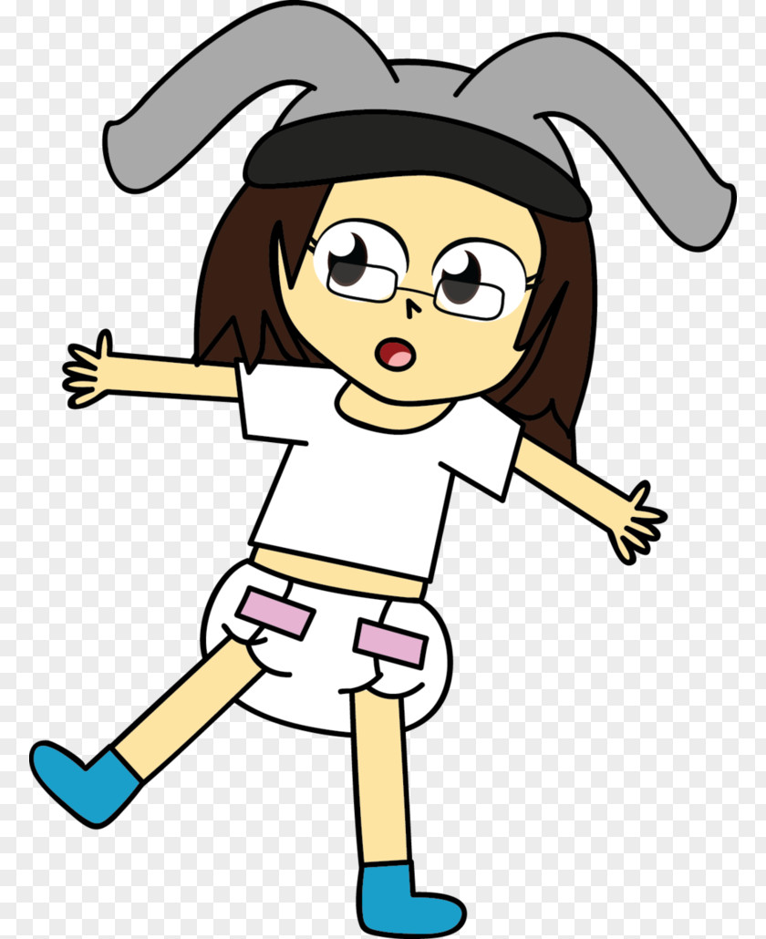 Rabbit Baby Cartoon Character Clip Art PNG