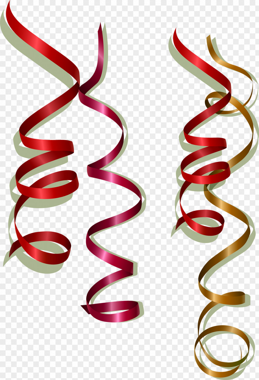 Red Ribbon Paper Color PNG