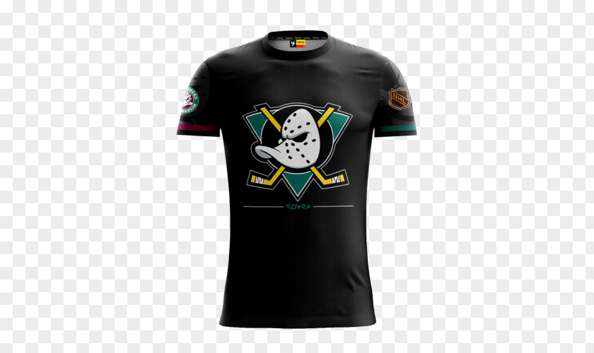 T-shirt Anaheim Ducks The Mighty National Hockey League Jersey PNG