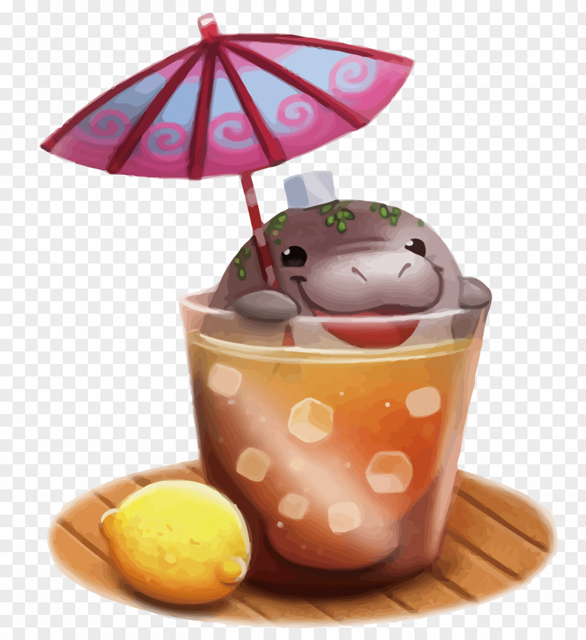 Vector Summer Cold Drink Drawing Painting Patreon DeviantArt PNG