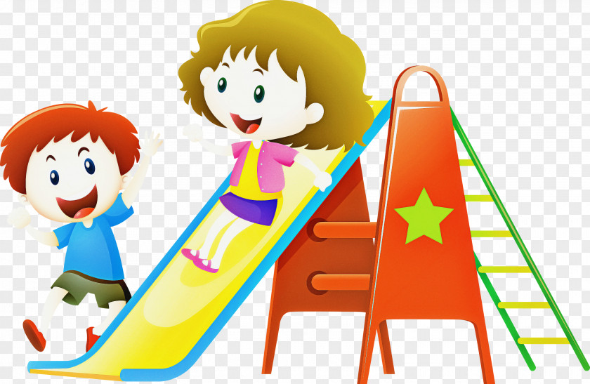 Cartoon Play Public Space Fun Playground Slide PNG