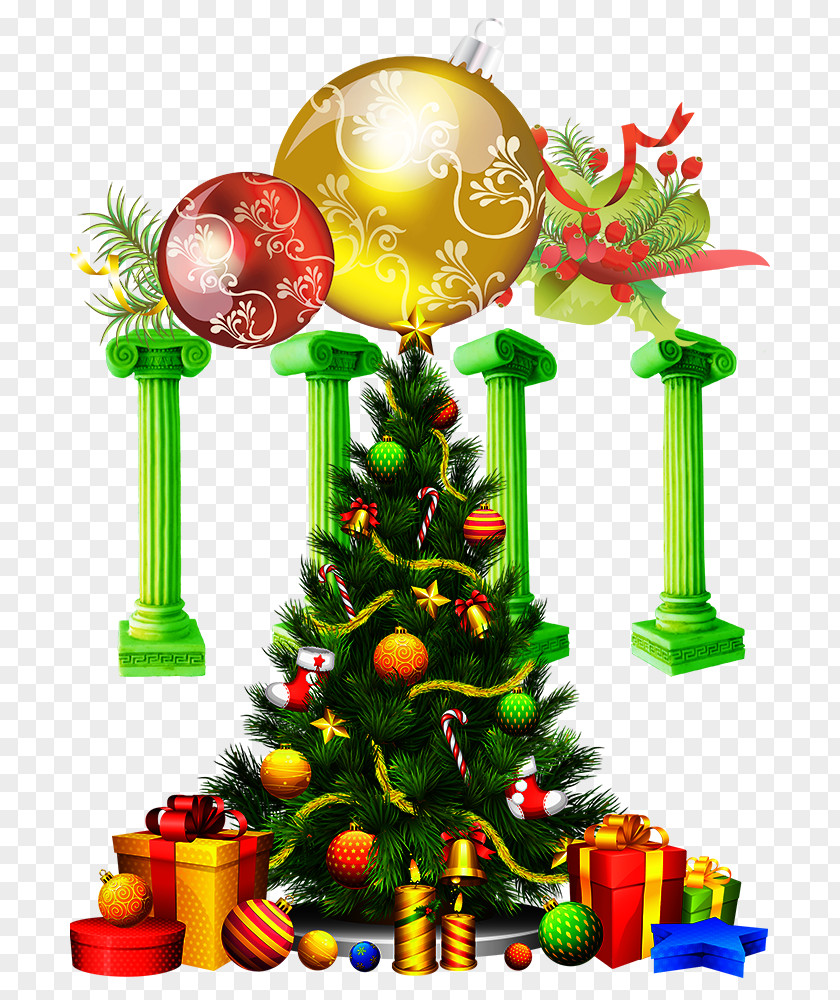Chinese New Year Celebration Decorative Material Christmas Tree Free Content Clip Art PNG