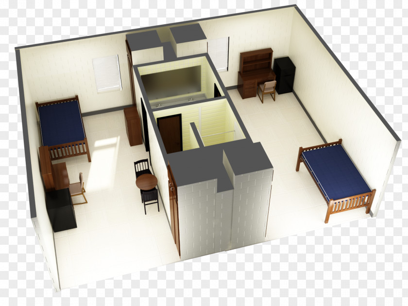 Dorm House Dormitory Apartment Student Bedroom PNG