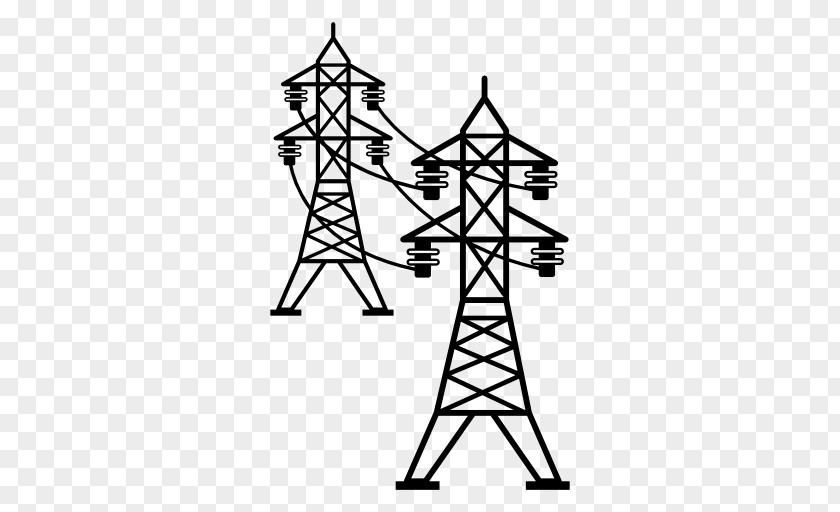 High Voltage Transmission Tower Overhead Power Line Electric Electricity PNG