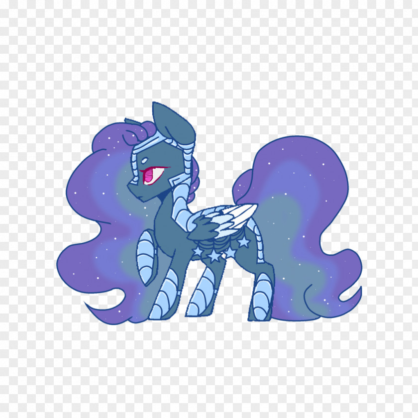 Rainbow Night Mammal Animal Horse Purple Violet PNG