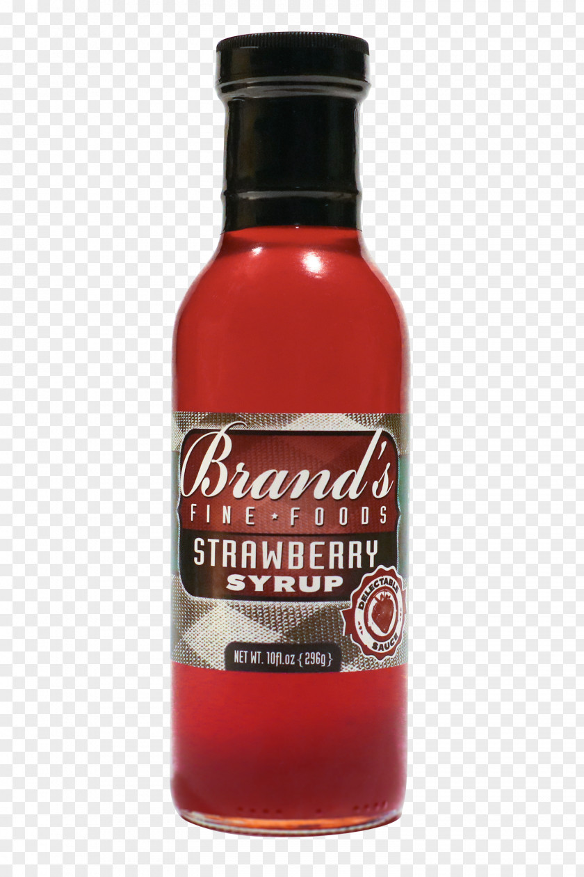 Strawberry SYRUP Liqueur Hot Sauce Bottle Liquid Ketchup PNG