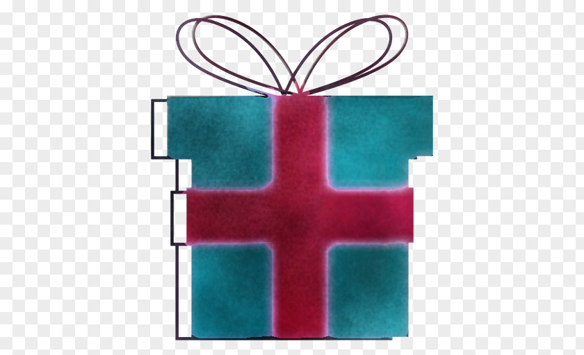 Turquoise Teal Cross Symbol PNG