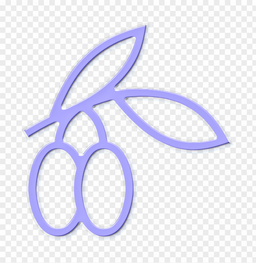 Symbol Purple Branch Icon Fruit Olive PNG