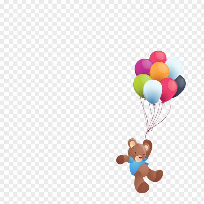 Bear Balloon Clip Art PNG