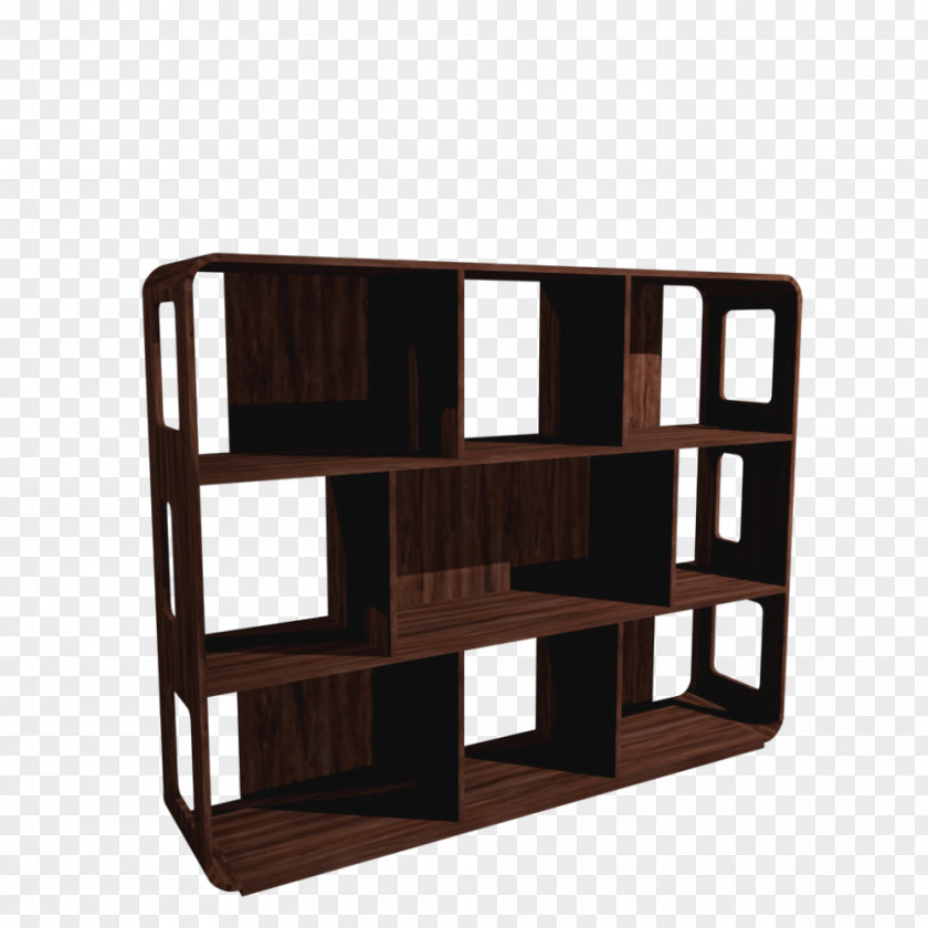 Design Shelf Bookcase Wood PNG