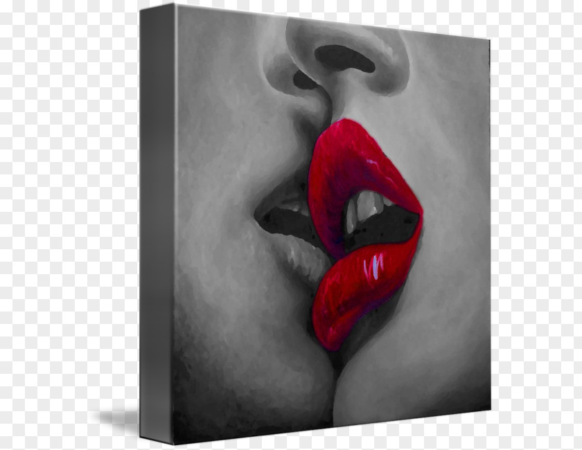 Kiss Red Imagekind Lip Love PNG