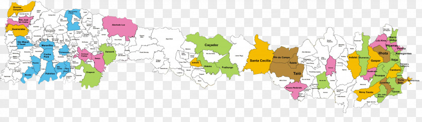Map Mapa Polityczna City Santa Catarina Itsourtree.com PNG