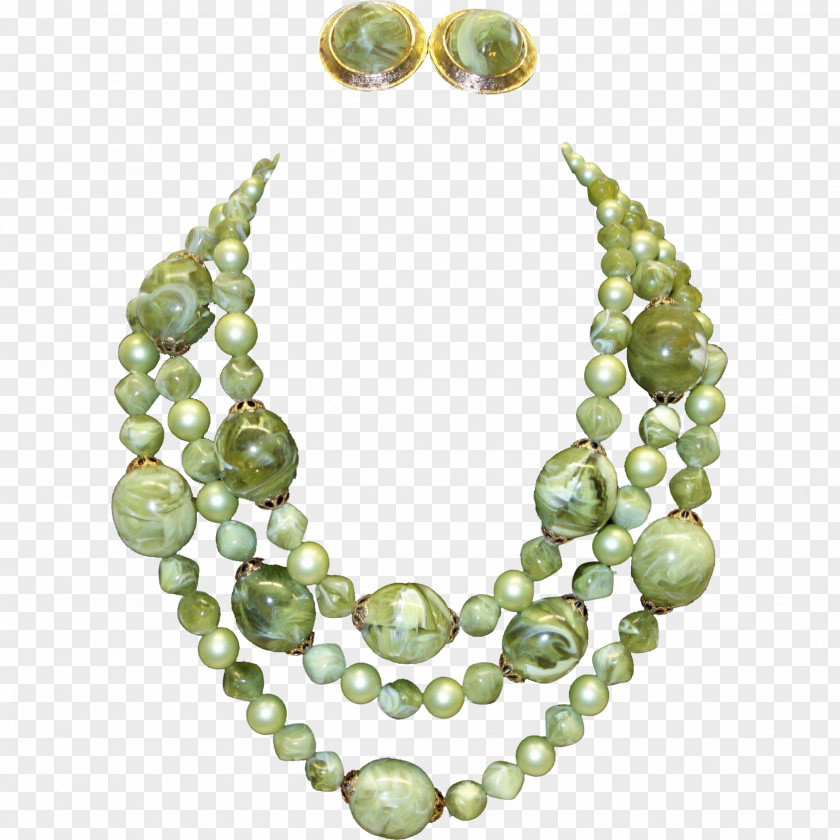 Necklace Pearl Bead Jade PNG