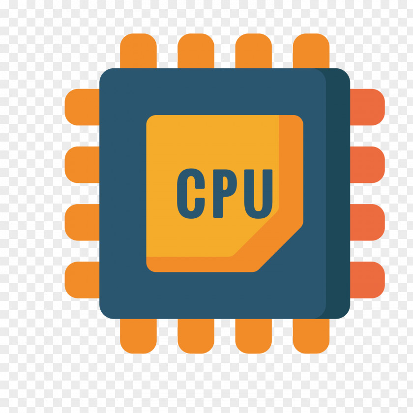 Yellow Processor Central Processing Unit Icon PNG