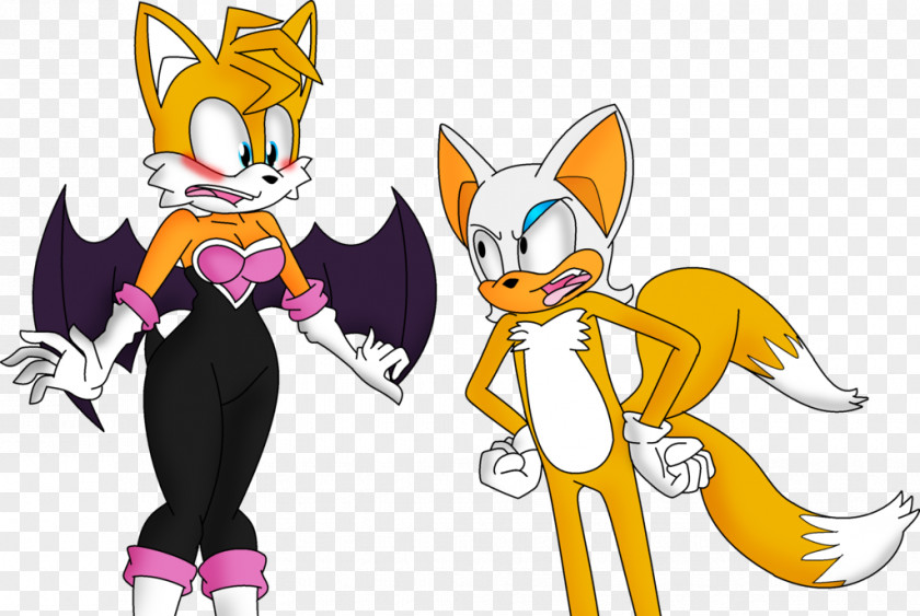 Cat Tails Rouge The Bat Sonic Chaos & Knuckles PNG