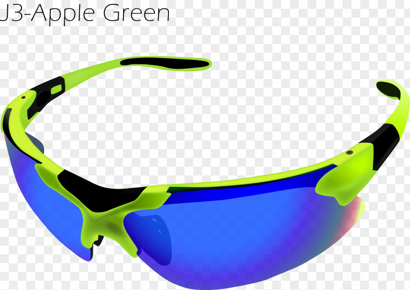 GREEN APPLE Sunglasses Goggles Eyewear PNG