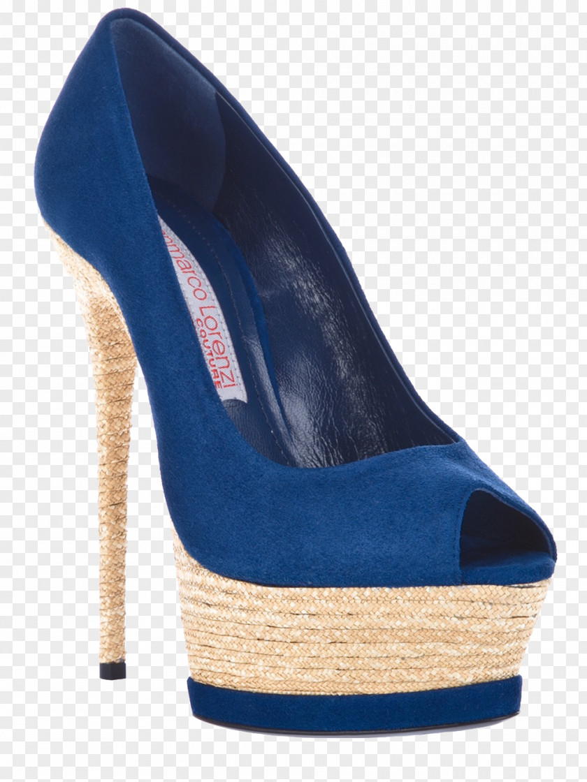 Qian Ma Can Lorenz Blue High Heels Fish Head High-heeled Footwear Shoe Designer PNG