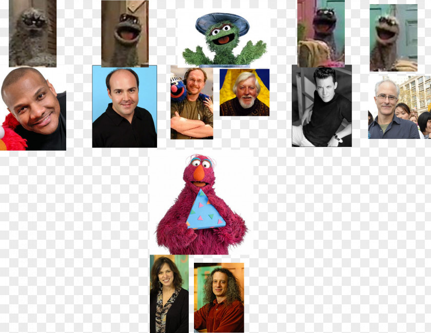 Sesame Telly Monster Outerwear Collage PNG