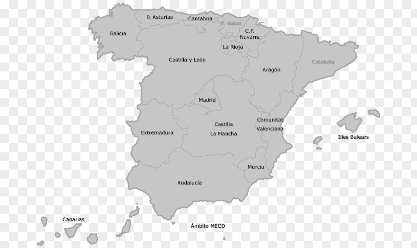 Spain Map Basque Country Autonomous Communities Of Andalusia Community Balearic Islands PNG