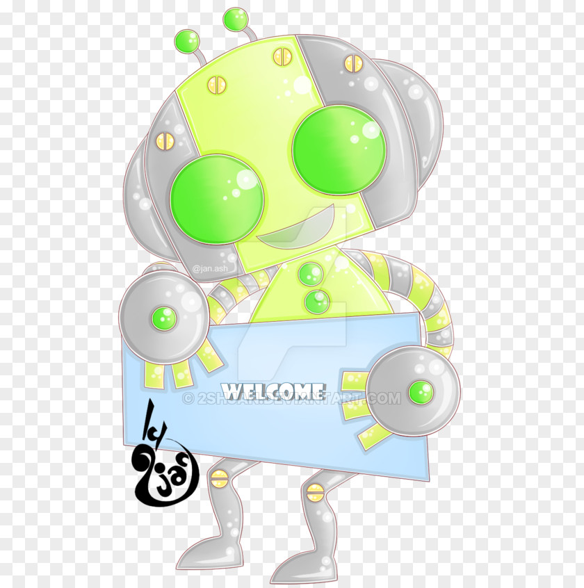 Cute Robot Cartoon Clip Art PNG