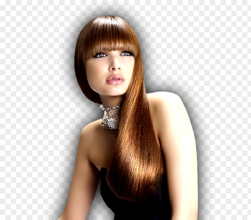 Hair Hairstyle Bangs Long Artificial Integrations PNG