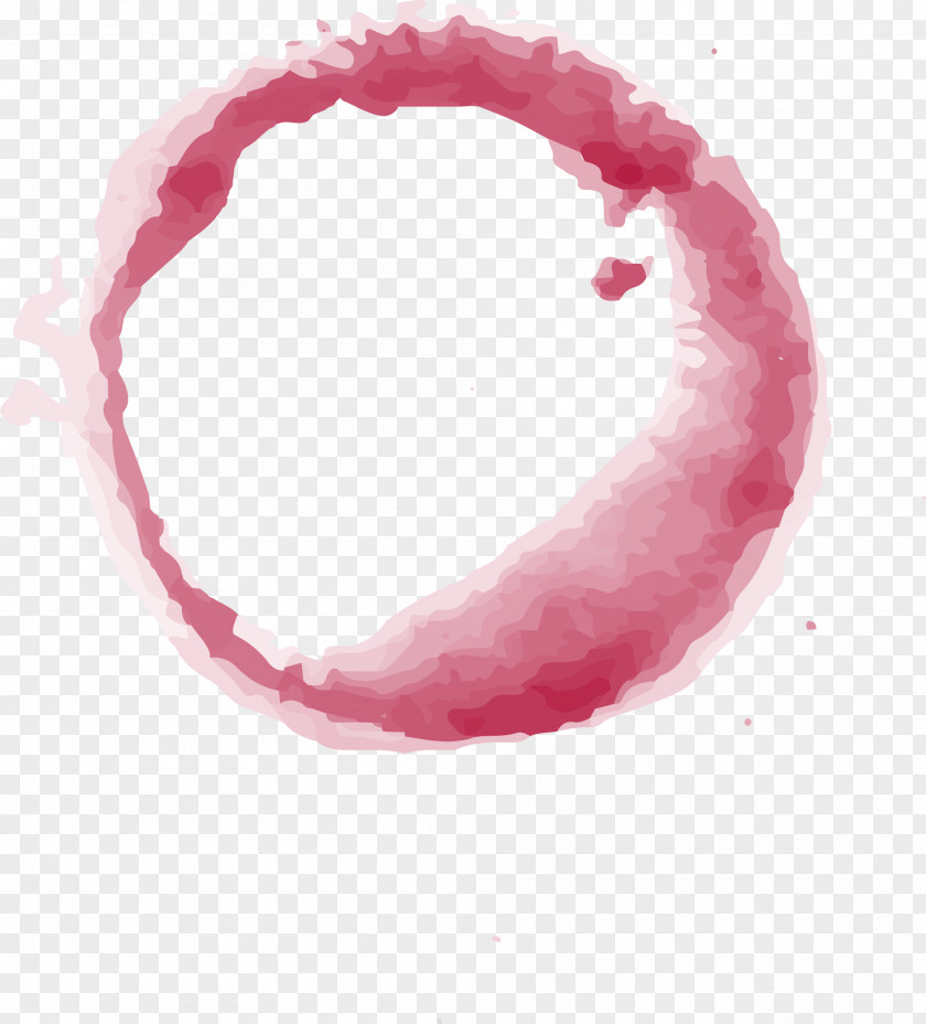 Hand Painted Pink Polka Dot Circles Circle Ink PNG