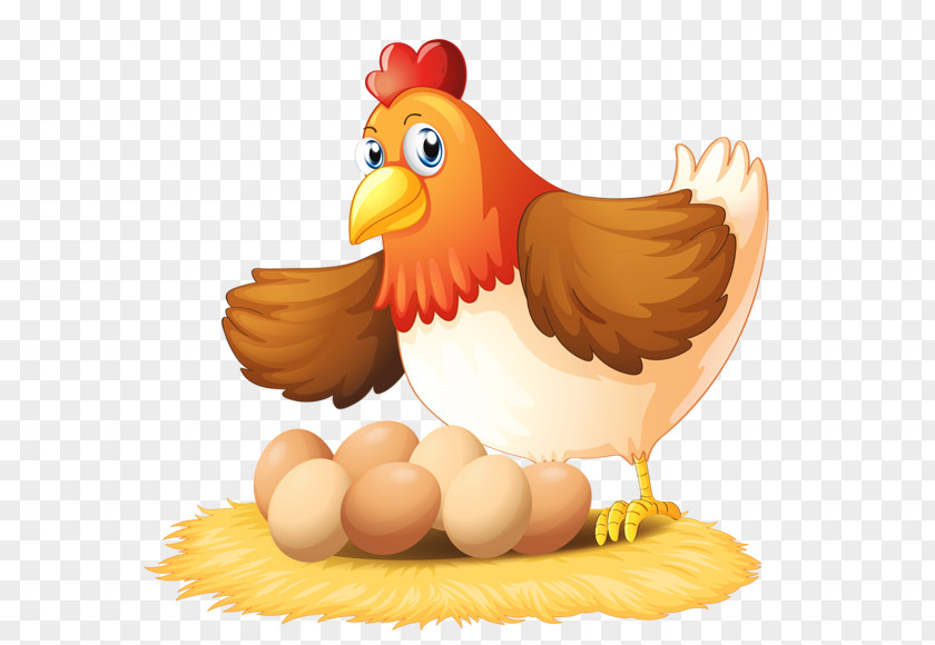 Hen And Eggs Chicken Clip Art PNG