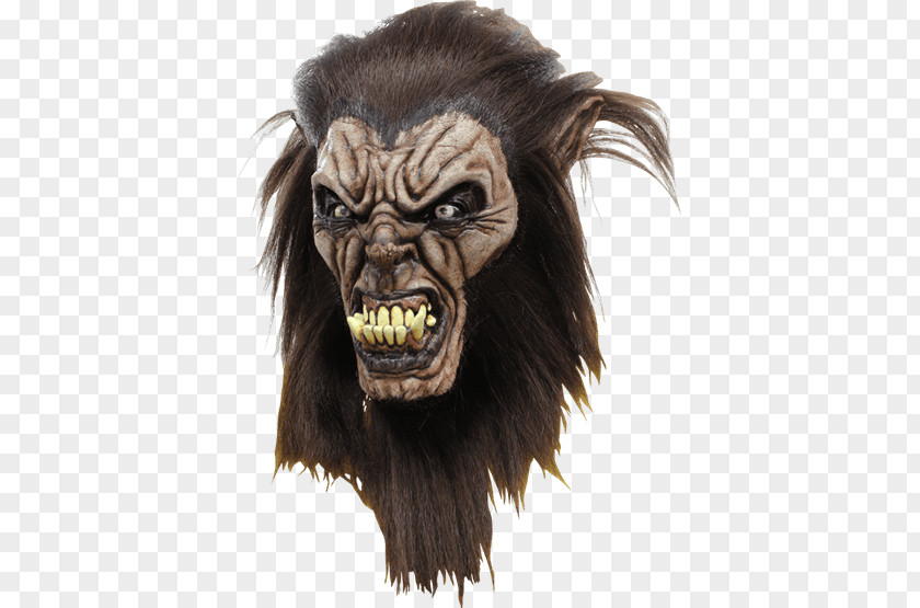 Mask Latex Halloween Costume Werewolf PNG