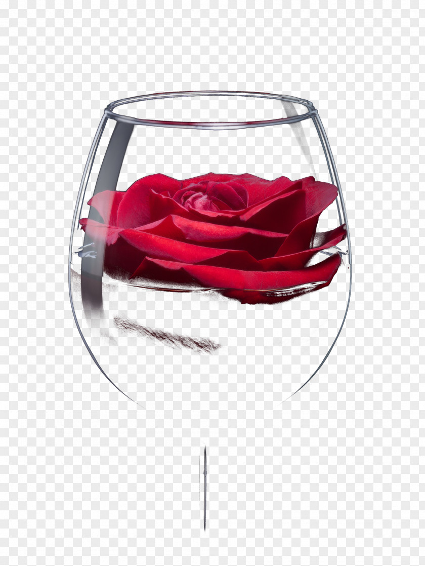 Rose Glass Goblet Wine Beach Cup Table-glass PNG