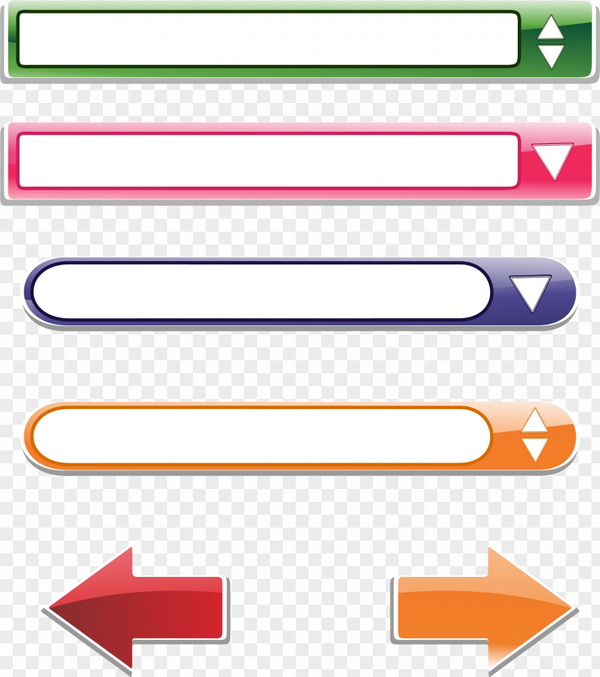 Color Arrow Search Bar Euclidean Vector PNG