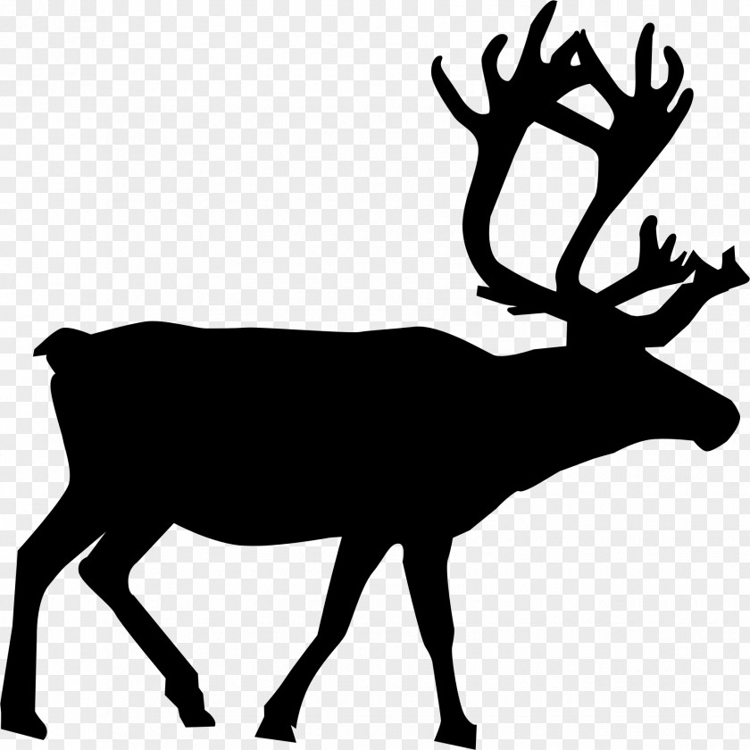 Sitting Reindeer Rudolph Santa Claus PNG