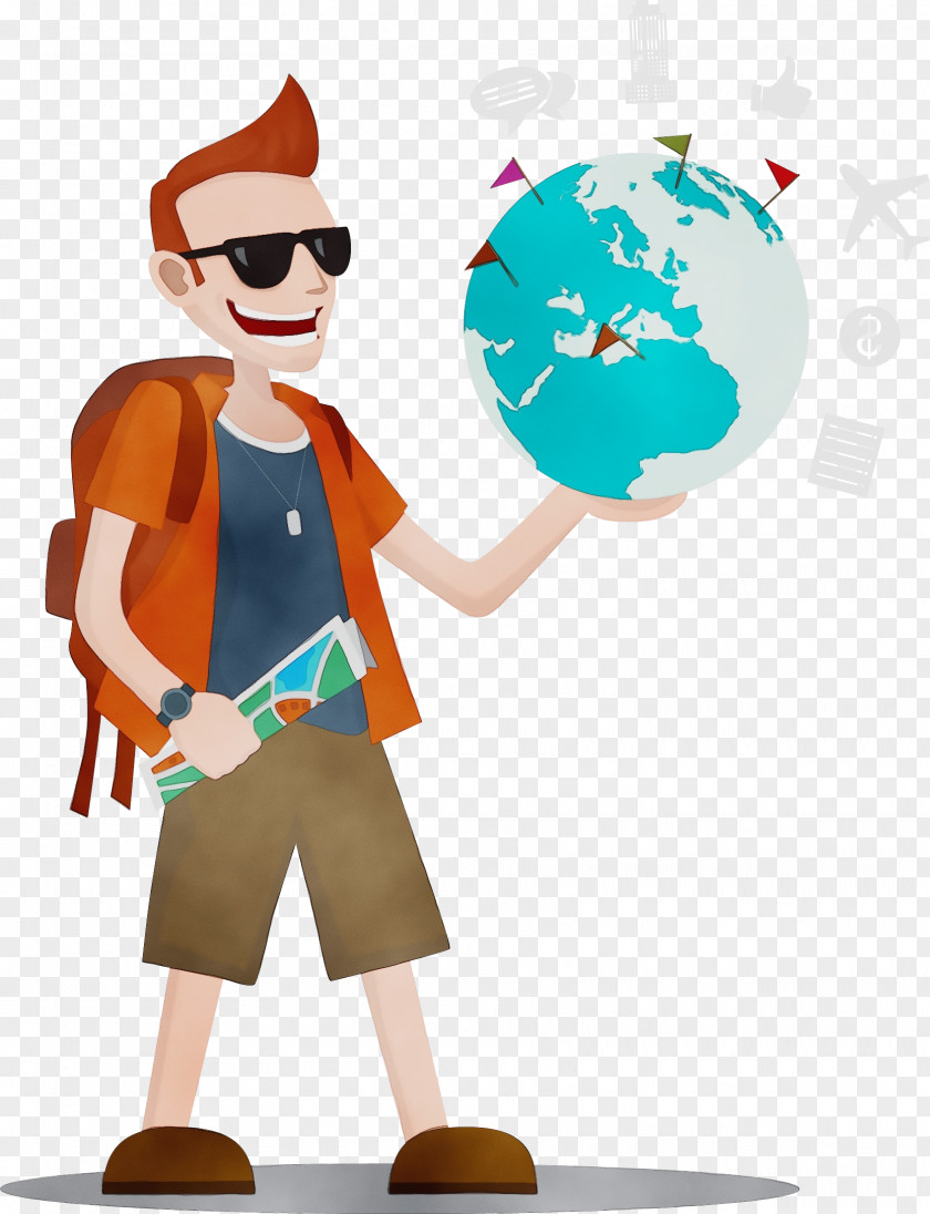 Fictional Character Art Travel Globe PNG
