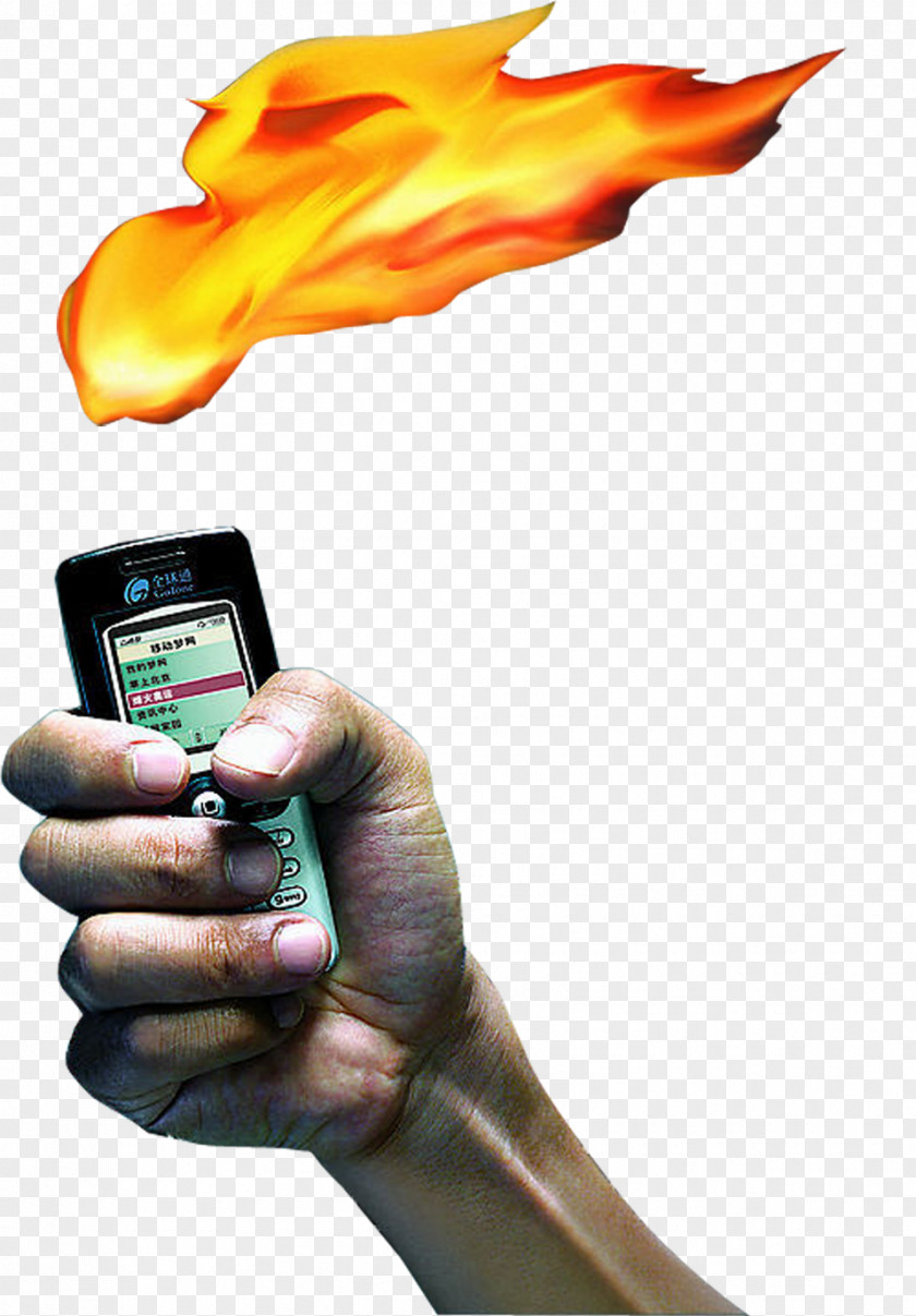 Phone Flame Light Fire PNG