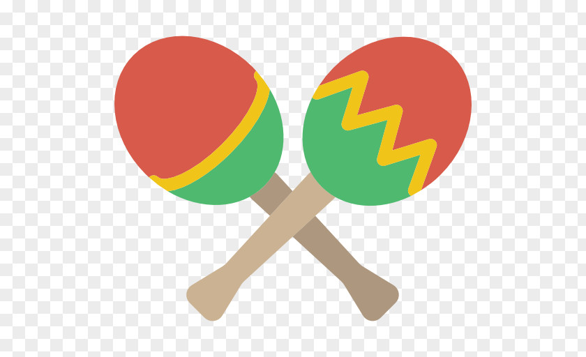 Two Table Tennis Racket Maraca Icon PNG