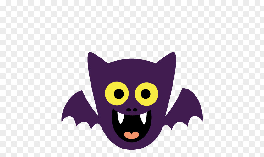 Cat Clip Art Illustration BAT-M Purple PNG