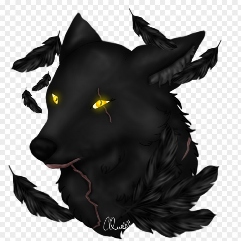 Dog Werewolf Illustration Snout Black M PNG