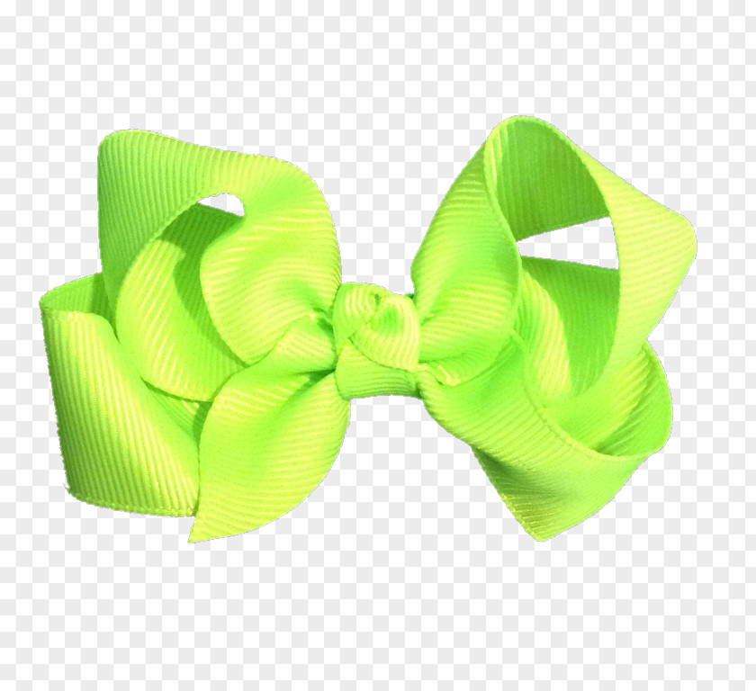 Green Ribbon Shoelace Knot Lime PNG