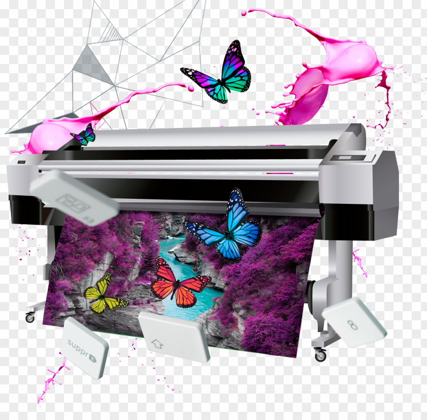 Print Vector Digital Printing Paper Advertising 3D PNG