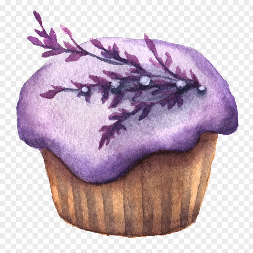 Purple Cake Lollipop Macaron Macaroon Candy Watercolor Painting PNG
