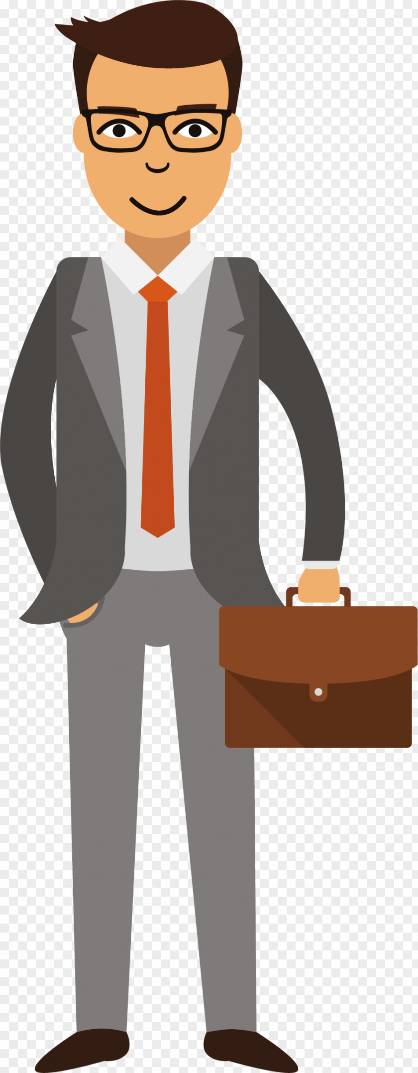 Suit Man Vector Cartoon Photography Royalty-free Illustration PNG