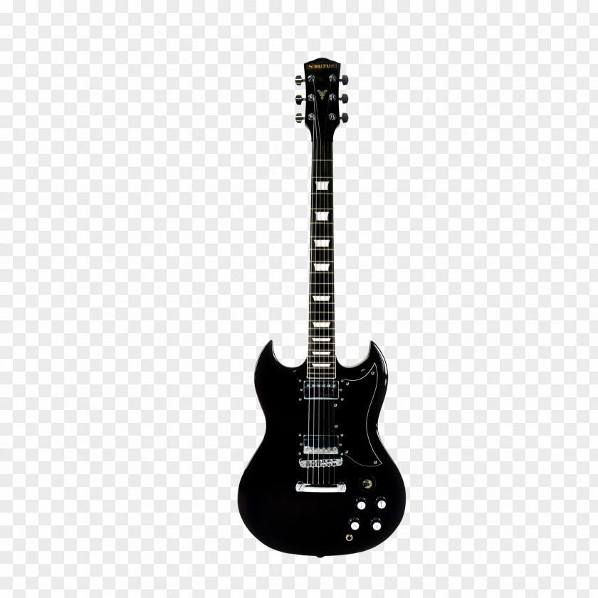 Black Guitar Gibson SG Special Les Paul Custom Robot PNG