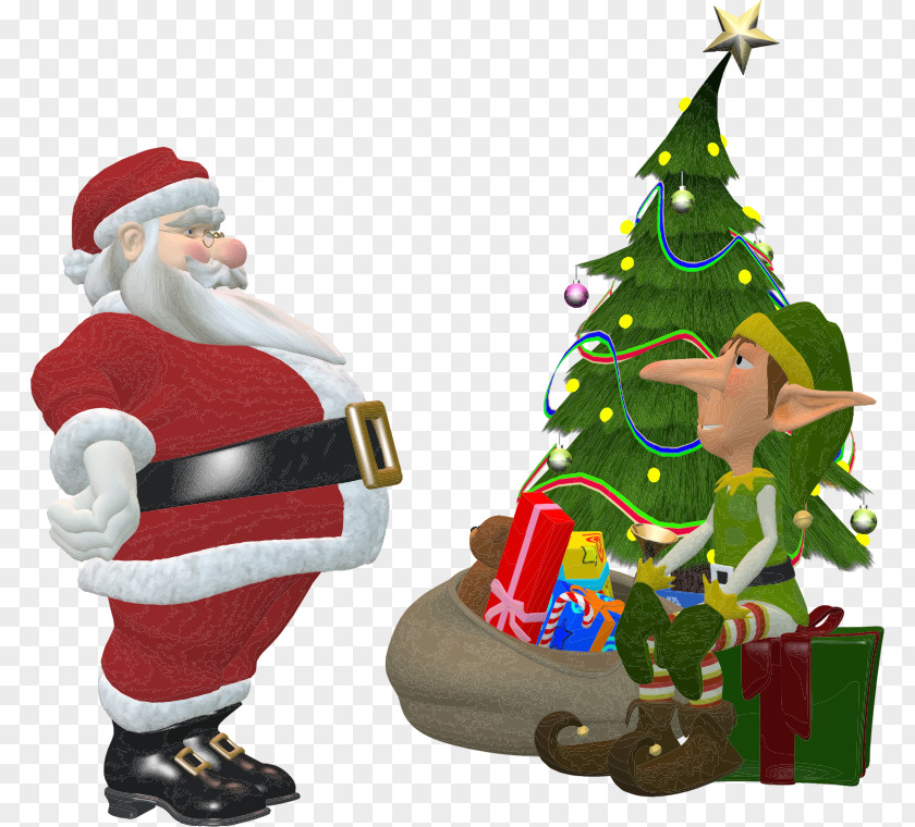 Elf Santa Claus Mrs. Christmas Gift PNG