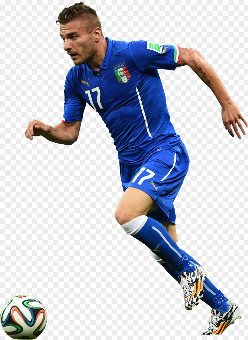 Italy Ciro Immobile Football Player Soccer Rendering Sport PNG