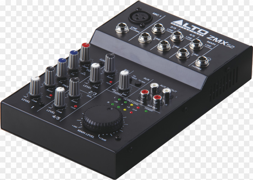 Pioneer Zephyr Audio Mixers Sound Reinforcement System Mixing Alto ZMX52 Live 802 PNG